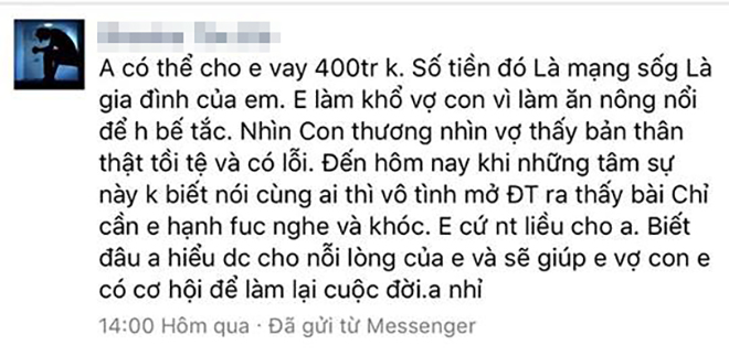 Hồ Quang Hiếu đáp trả sốc khi fan nhắn tin vay 400 triệu đồng - 2