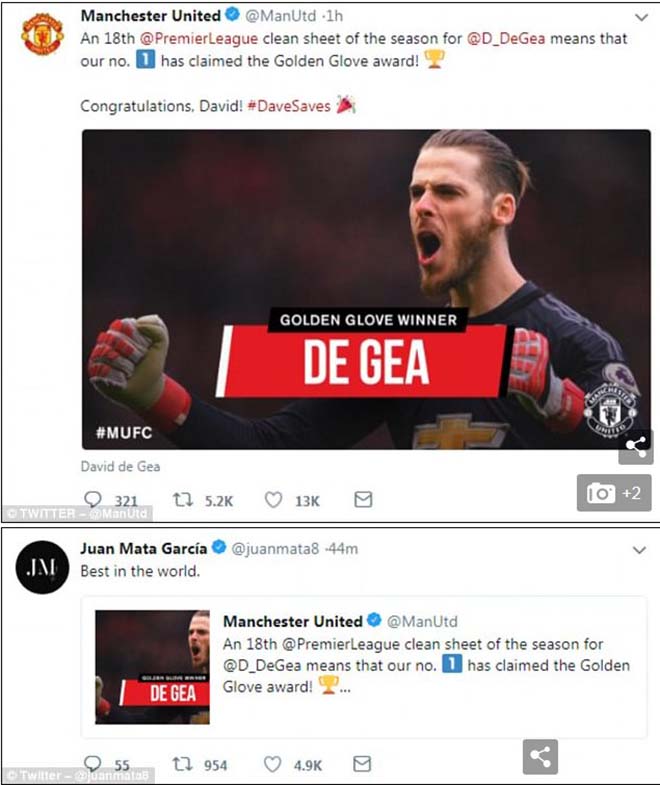 De Gea ẵm Găng tay vàng: 18 chiến công, vinh danh “Người nhện” - 2