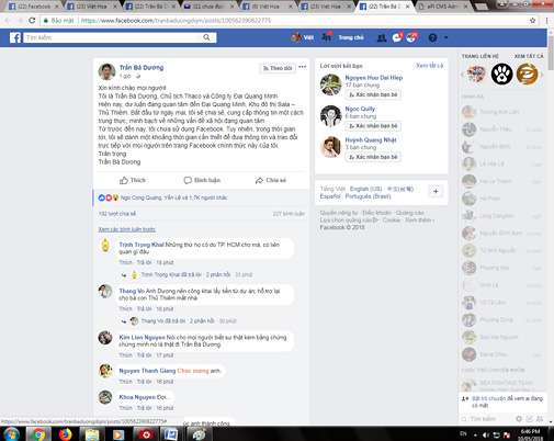 Facebook ông chủ Đại Quang Minh vừa lập đã bị đánh sập - 1