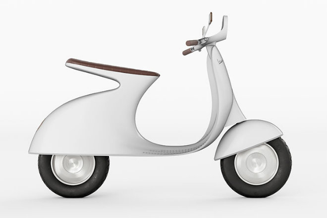 Hút mắt mẫu xe điện mang phong cách Vespa cổ điển - 6