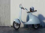 Thế giới xe - Hút mắt mẫu xe điện mang phong cách Vespa cổ điển