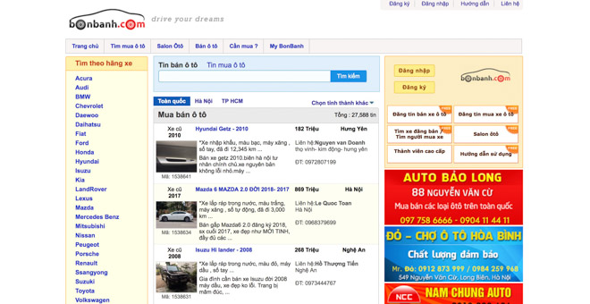Top 5 trang web mua bán ôtô uy tín nhất Việt Nam năm 2018 - 4