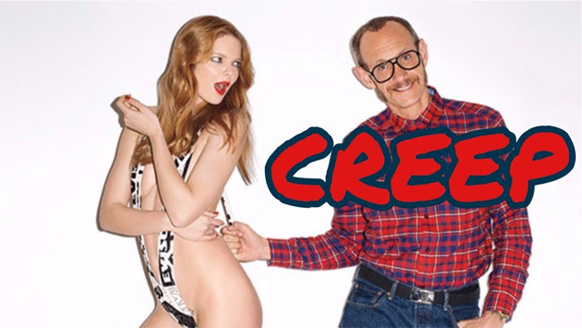 Người mẫu có tên Jamie Perk từng lên tiếng việcTerry Richardson ép cô phải làm “chuyện ấy” bằng tay trước mặt nhân viên của ông ta trong buổi chụp hình cho dự án Suicidegirls&nbsp;vào năm 2006. Nỗi lo bị hỏng hợp đồng và sợ cô bạn thân&nbsp;bị Terry cho thôi việc, Jamie Perk đã đáp ứng yêu cầu bệnh hoạn của Terry. Điều này giúp cho những bức ảnh hôm đó được xuất hiện trên tạp chí Purple. Phía Terry Richardson bào chữa, cho rằng các người mẫu muốn ngủ với mình để đổi lấy danh vọng, vì thế đây là quan hệ nam nữ bình thường, không phải cưỡng hiếp.