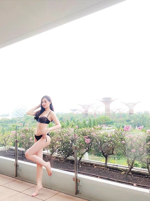 Lê Âu Ngân Anh diện bikini 19 triệu, tôn &#34;toà thiên nhiên&#34; quyến rũ - 8