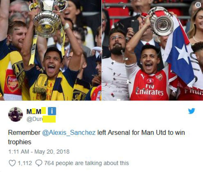 MU thua Chelsea: Sanchez bị fan Arsenal chế giễu “rắn độc tham tiền&#34; - 1