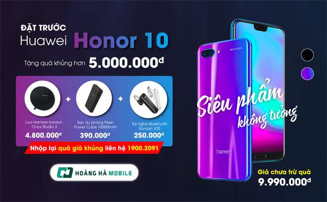 Gợi ý cách đặt trước Honor 10 để nhận bộ quà hơn 5 triệu đồng siêu khủng - 1