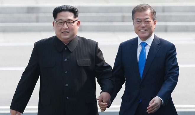 Kim Jong-un bất ngờ gặp Tổng thống Hàn Quốc lần hai - 1
