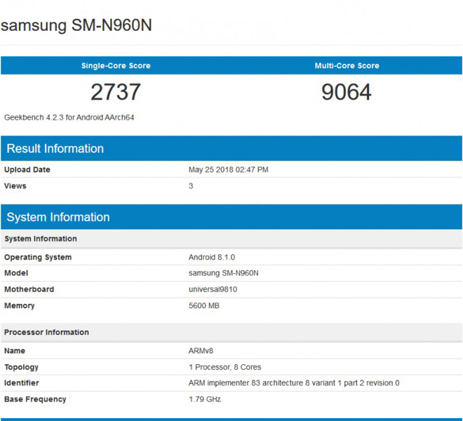 Galaxy Note 9 sẽ có RAM &#34;khủng&#34; 8GB - 2