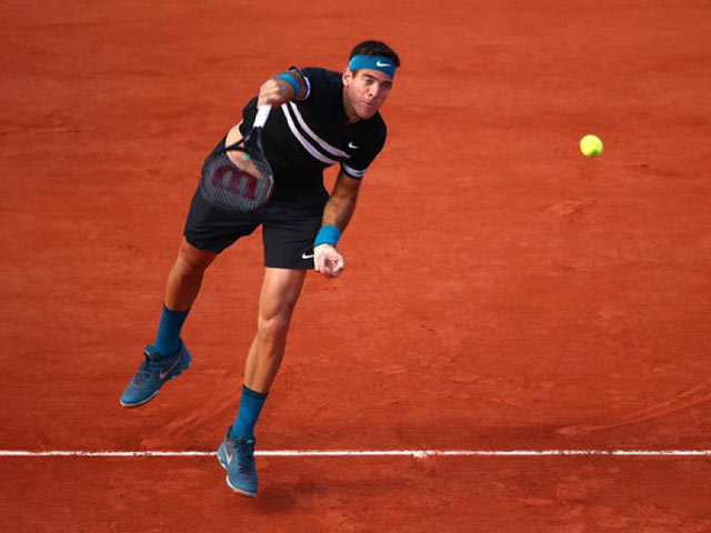 Roland Garros ngày 3: Del Potro ngược dòng, chạm mốc 80