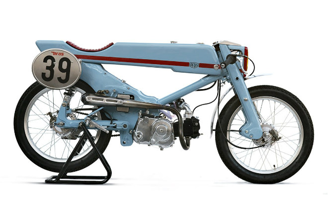 Độc đáo Honda Super Cub cafe racer siêu lạ - 1