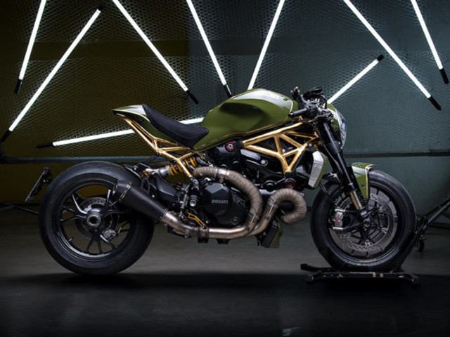 Ducati Monster 1200 R bản độ ”phủ vàng”: Tiện cận sự hoàn hảo