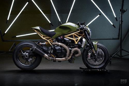 Ducati Monster 1200 R bản độ &#34;phủ vàng&#34;: Tiện cận sự hoàn hảo - 1