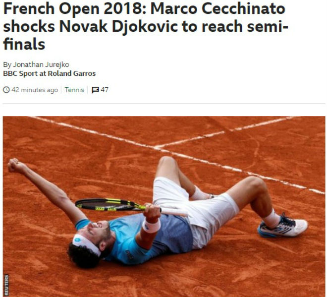 Địa chấn Roland Garros: Djokovic bị loại, báo chí sốc với tay vợt từng bán độ - 3