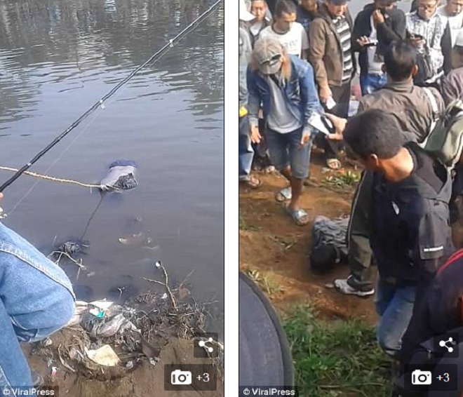 Indonesia: Khấp khởi câu được cá lớn, không ngờ lôi lên… xác người - 1