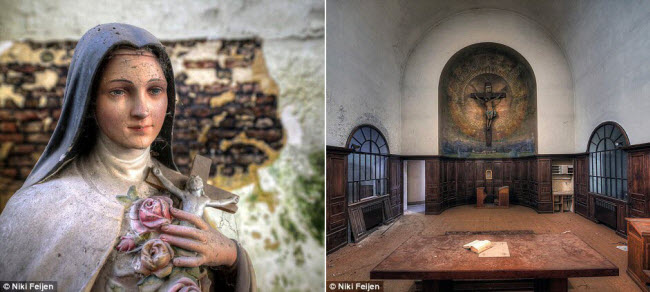 Niki Feijen luôn thích các không gian tôn giáo như các nhà thờ nhỏ bị bỏ hoang trong nhiều năm.