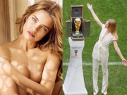 Đời sống Showbiz - Nữ thần nóng bỏng giới thiệu cúp vàng đêm khai mạc World Cup 2018