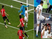 Bóng đá - Uruguay đấu Ai Cập: Suarez dứt điểm &quot;thảm họa&quot;, Salah &quot;giật mình&quot; thon thót