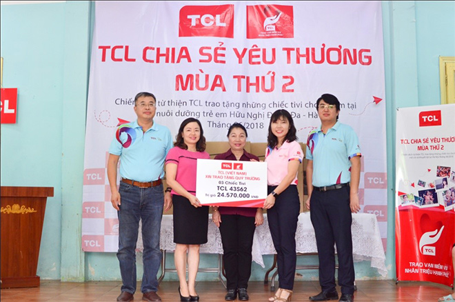TCL Việt Nam trao tặng ti vi cho trẻ em mồ côi và khuyết tật tại Tp. Hà Nội - 1