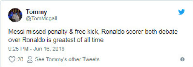 Messi đá penalty kém Ronaldo: Fan tuyên bố hạ màn đại chiến 10 năm - 1
