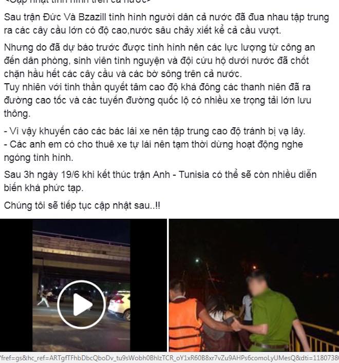 “Kèo trên” liên tục bại trận, dân mạng rần rần đăng ảnh nhảy cầu &#34;câu Like&#34; - 1