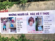 Tin tức trong ngày - Hai người bị chụp ảnh, bêu tên trên tấm phông bạt vì xả rác nơi công cộng