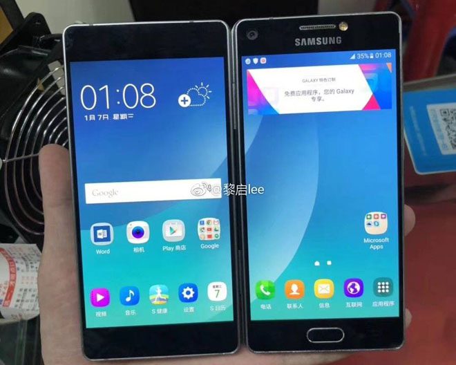 Samsung lộ ảnh thực tế smartphone có thể gập lại - 1