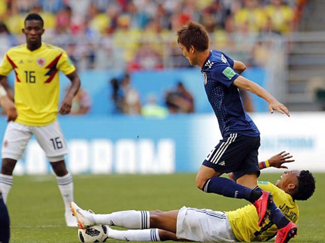 Colombia - Nhật Bản: Bước ngoặt thẻ đỏ, người hùng trên không (World Cup 2018)