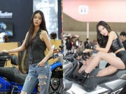 Thế giới xe - Ngắm người đẹp tựa nữ thần xứ kim chi sexy bên môtô