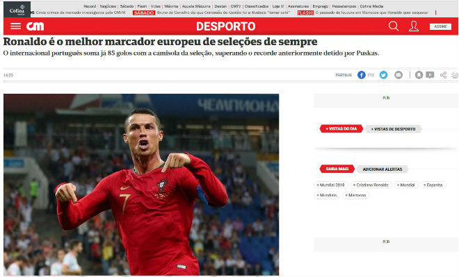 Bồ Đào Nha vượt ải World Cup: Báo chí thế giới nể phục “máy săn bàn” Ronaldo - 3