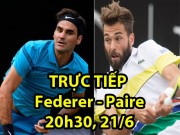 Thể thao - Chi tiết Federer - Paire: 3 set nghẹt thở (Vòng 2 Halle Open)