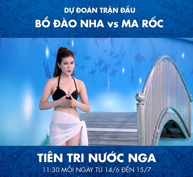 Nữ MC Việt diện bikini dẫn chương trình dự đoán World Cup - 1