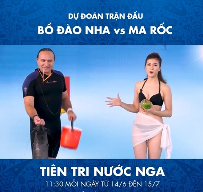 Nữ MC Việt diện bikini dẫn chương trình dự đoán World Cup - 2