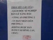 Thị trường - Tiêu dùng - TP.HCM: Kỳ lạ thông báo “không bán xăng vào bình, can, chai”