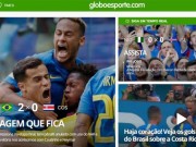 Bóng đá - Brazil mở hội bàn thắng: Báo chí xứ Samba &quot;phát cuồng&quot; vì Neymar, Coutinho