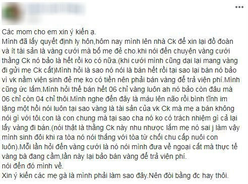 Ly hôn chồng tuyên bố không trợ cấp cho 2 con, hỏi đến của hồi môn mẹ chồng nói câu chết lặng - 1
