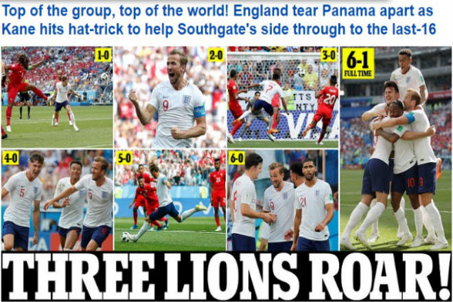 ĐT Anh đại thắng: Báo chí xứ sương mù &#34;nổ vang trời&#34;, ngây ngất với Kane - 1