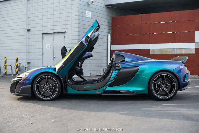 Chiêm ngưỡng McLaren 675 LT với lớp sơn &#34;tắc kè hoa&#34; cực độc đáo - 2