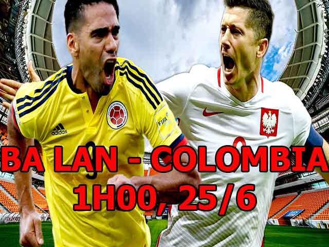 Nhận định bóng đá World Cup Ba Lan - Colombia: Rực lửa đại chiến Lewandowski - Falcao