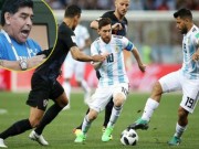 Bóng đá - Maradona cứu Argentina: Messi thâm hiểm, &quot;Cậu bé vàng&quot; gánh họa World Cup