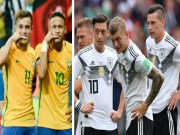 Bóng đá - &quot;Ông trùm&quot; tính kế: Đức còn &quot;cửa tử&quot;, Brazil – Neymar muốn trả món nợ 1-7