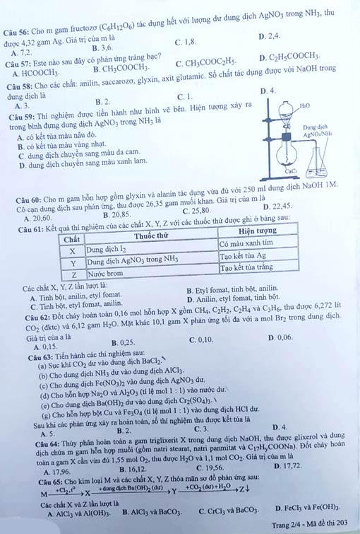 Gợi ý làm bài thi THPT Quốc gia 2018 môn Hóa học - 7