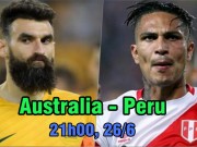 Bóng đá - World Cup, Australia – Peru: Sứ mệnh ở Sochi, chờ phép màu Moscow