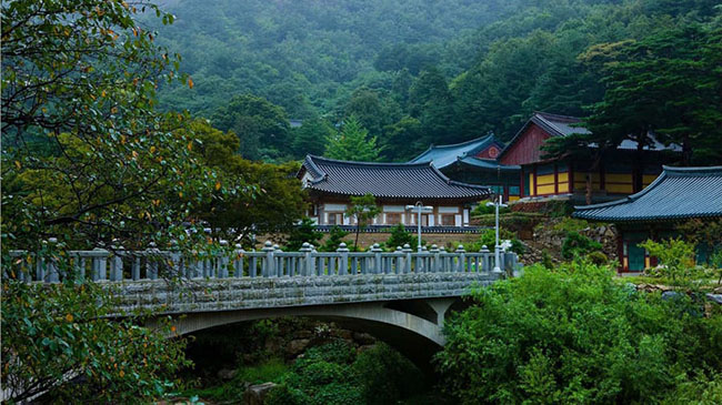 Các nhà thơ và họa sĩ đã tìm kiếm Đền Samhwasa ở tỉnh Gangwon trong nhiều thế kỷ để được chiêm ngưỡng phong cảnh tuyệt vời tại nơi đây.