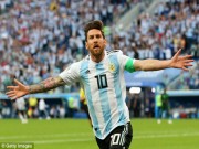 Bóng đá - Messi hóa &quot;đấng cứu thế&quot;, phá lưới Nigeria: Argentina vươn lên từ vực thẳm