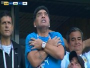 Bóng đá - Maradona “phát điên” vì Messi – Argentina: Náo loạn khán đài &amp; giơ ngón tay thối