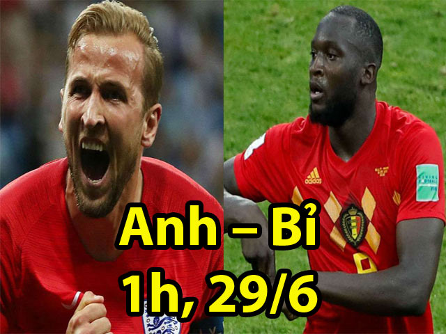 World Cup, Anh – Bỉ: So tài cao thấp, Kane – Lukaku săn bàn