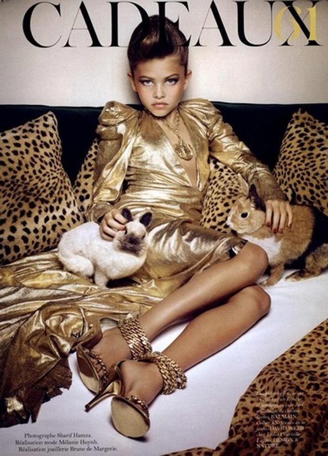 Thylane Blondeau từng gọi là "Cô bé đẹp nhất thế giới" sau bộ ảnh đầy scandal trên Vogue khi cô mới 10 tuổi.