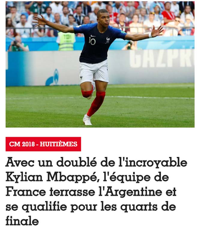 Pháp hạ Argentina: Báo chí gọi là đội quân siêu hạng, ví Mbappe với Rô béo - 2