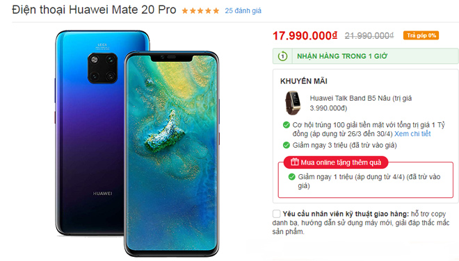 Top smartphone giảm giá “sốc” nhất tháng 04/2019 - 2