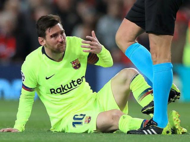Messi dính đòn của Smalling: Nghỉ 1 trận mưu phục thù hạ MU ở Nou Camp